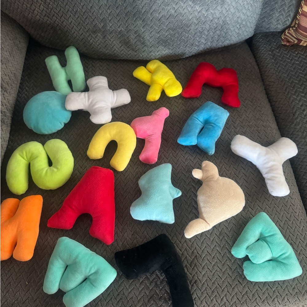 Colorful Plush Alphabet Toy Set